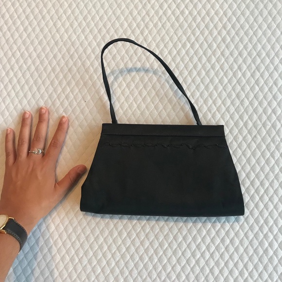 Ann Taylor satin black purse - Picture 3 of 3